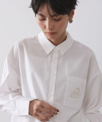 ポケット刺繍レギュラーカラーシャツ【洗濯機OK