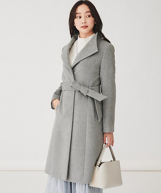 日本製】2WAYスタンドカラーロングコート（2002298209