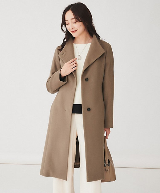 日本製】2WAYスタンドカラーロングコート（2002298209