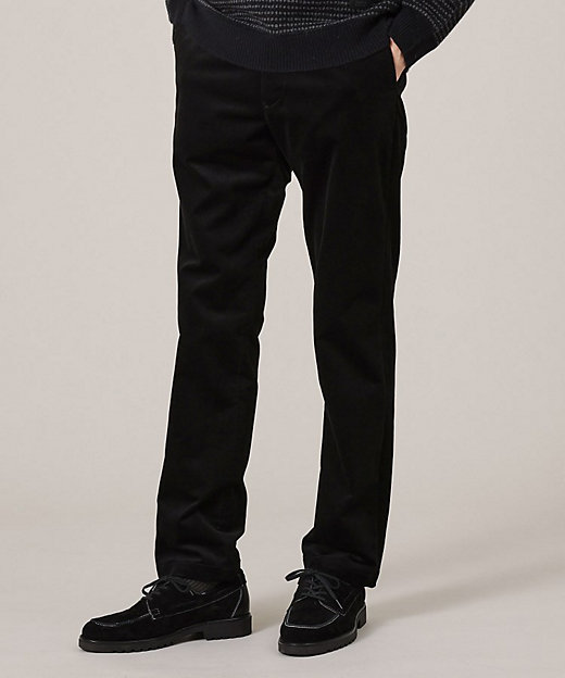 美脚シルエット】ストレッチ コーデュロイ パンツ