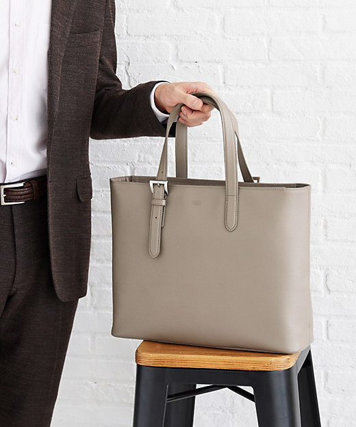 ONOFF兼用／13inch PC対応】オールレザー トートバッグ