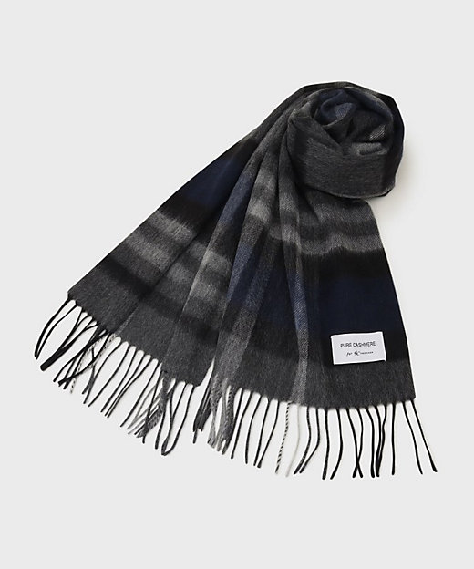 カシミヤチェックマフラー（2002376458） | tk. TAKEO