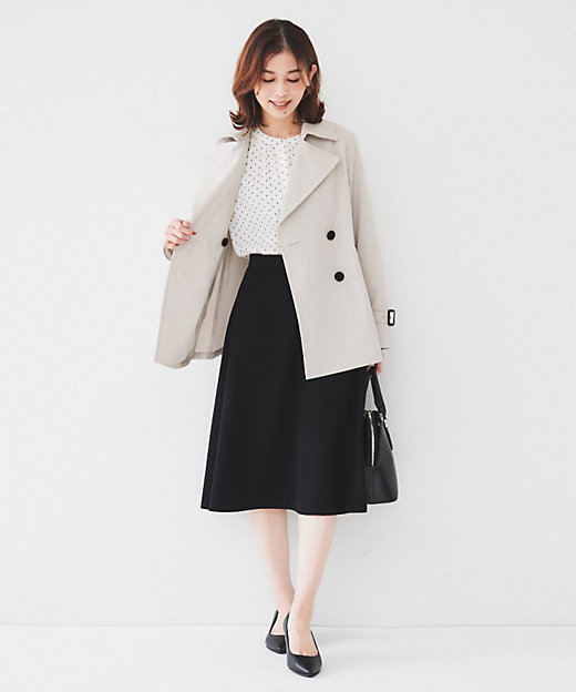 洗える／ストレッチ】ショートトレンチコート（2002407066