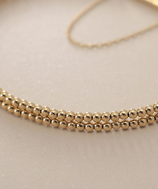 K18丸玉2連マグネット バングル（2002424906