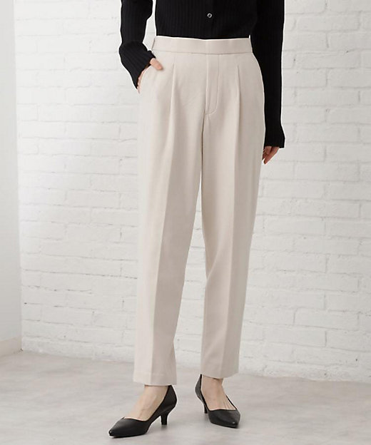 着丈選べる／XS～XLサイズ】あったか裏起毛テーパードパンツ