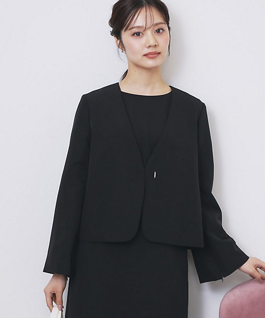 ノーカラージャケット【洗濯機OK】（2002536290） | index