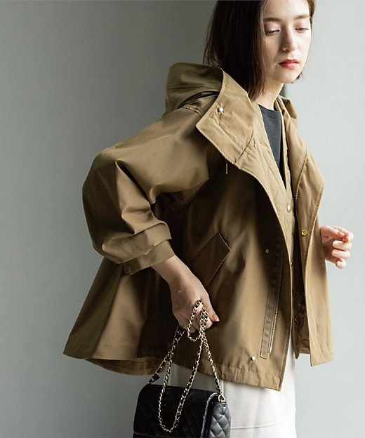 ツインセット》マウンテンパーカー×キルティングベストライナー【撥水