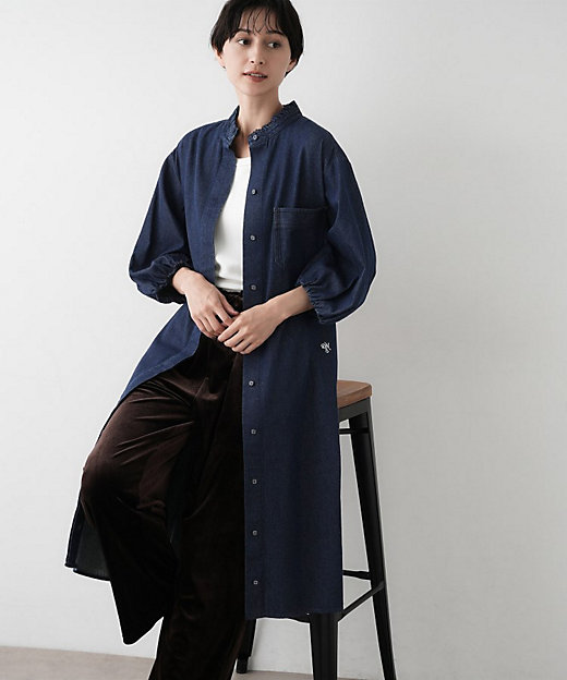 洗える】60Zデニムワンピース（2002530950） | Dessin