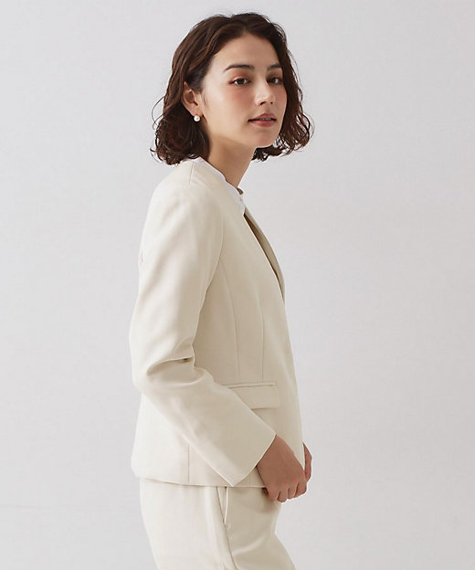 ≪通勤・セレモニー／セットアップ対応≫ パイピングVネック