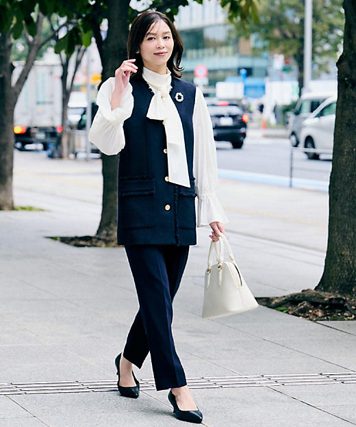 セレモニー／華やか】2WAYボウタイブラウス（2002549676