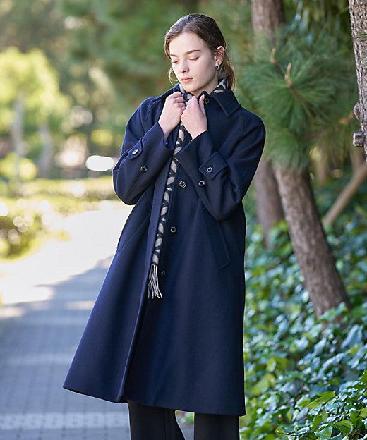 Super110sウールステンカラーコート（2002542461