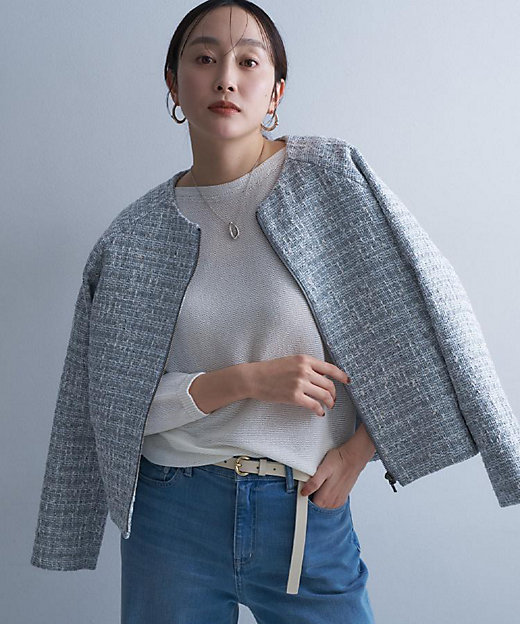 ツイードジップジャケット（2002569918） | UNTITLED L