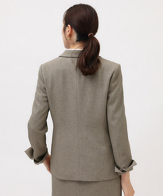 通勤スーツ／入卒／セレモニー】ウーステッドカルゼ テーラード