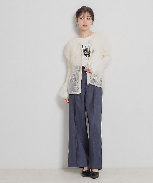 スカラップレースブラウス（2002601010） | COUTURE BROOCH