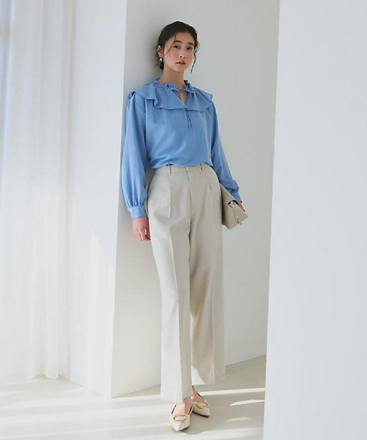 エアリーフリルブラウス（2002603332） | THE SHOP TK