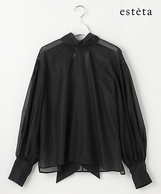 エステータ】コットンオーガンジー ブラウス（BLH6CM0931