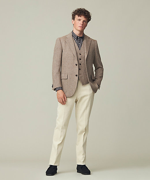 定番】LOVAT LAVEROCK TWEED ヘリンボンツイード