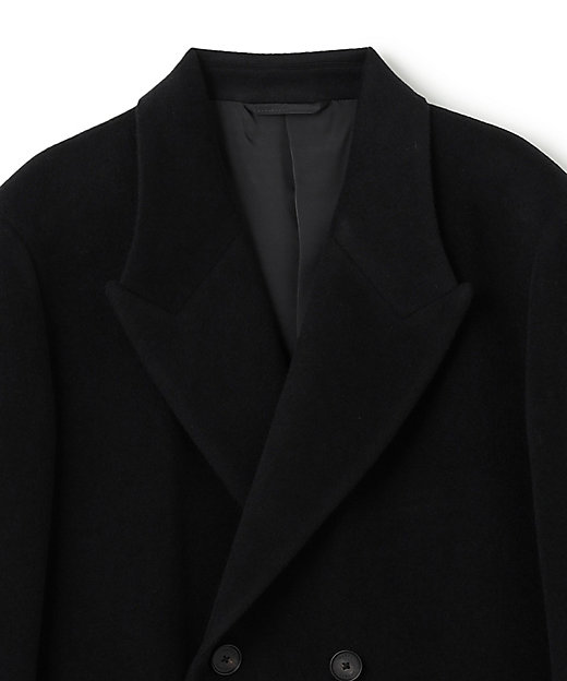 WEB限定】グロッシーウール ダブルブレストチェスターコート