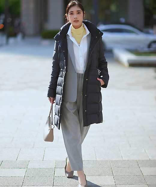 VERY掲載／新色追加】シレータフタ ロング ダウンコート