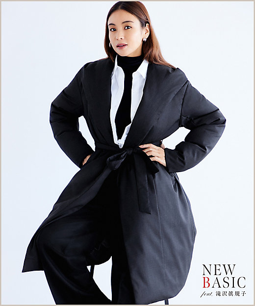 滝沢眞規子さん着用】リュクスダウン ガウンコート