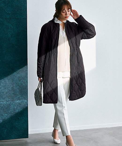 洗える／撥水加工】中綿 ロング パディング アウター