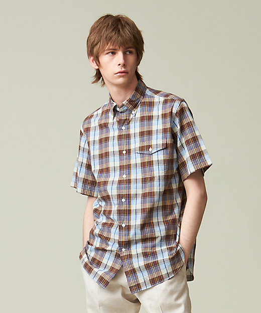 インディアンマドラスチェック シャツ ／ B．D