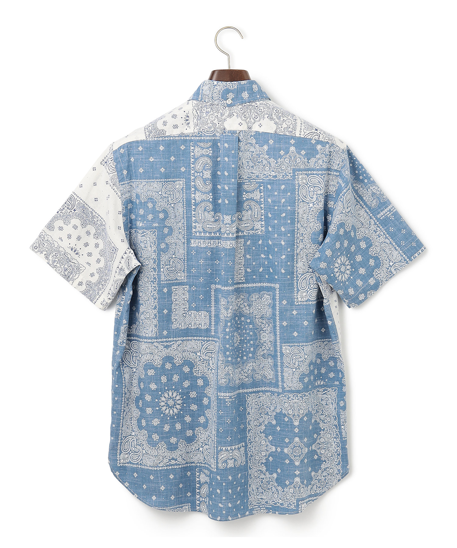 ペイズリーバンダナプリント クレイジーパターンシャツ