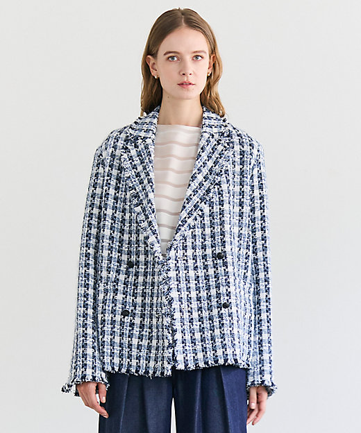 送料無料】【Oggi掲載】BERYL ／ ファンシーツイードダブル