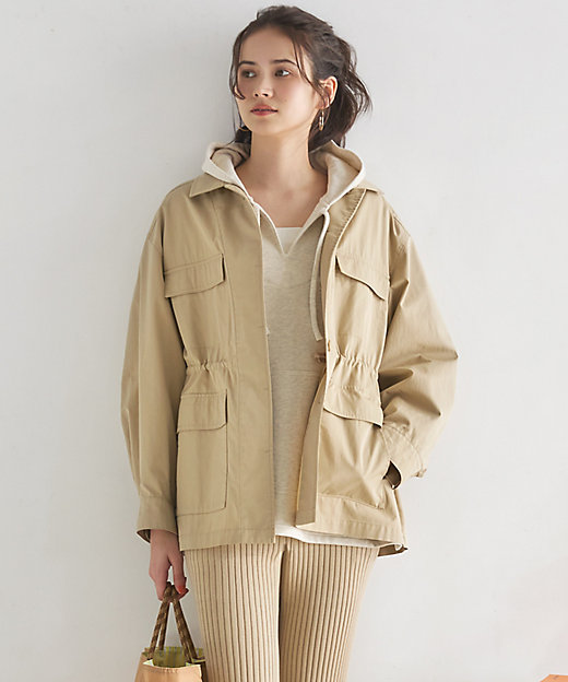 SLOW／一部店舗限定】ハイカウントギャバ ミリタリージャケット