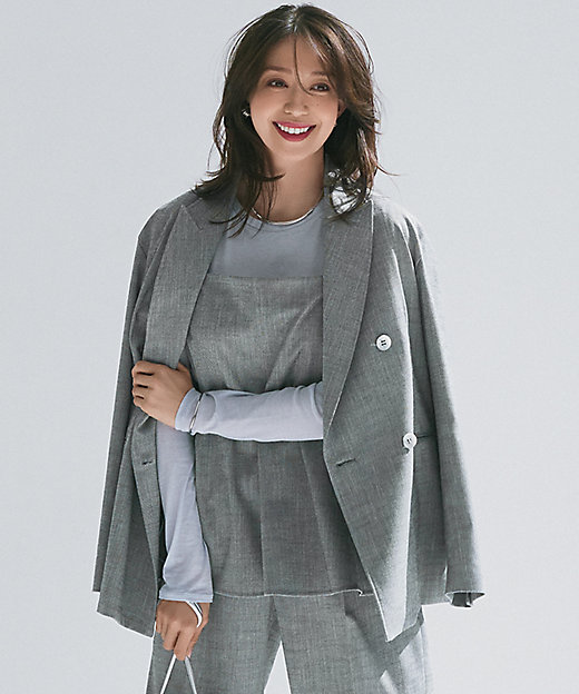 セットアップ対応】スラブツイードストレッチ ジャケット