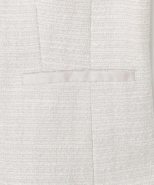 送料無料】【セットアップ対応】ライトシャインツイード ノーカラー