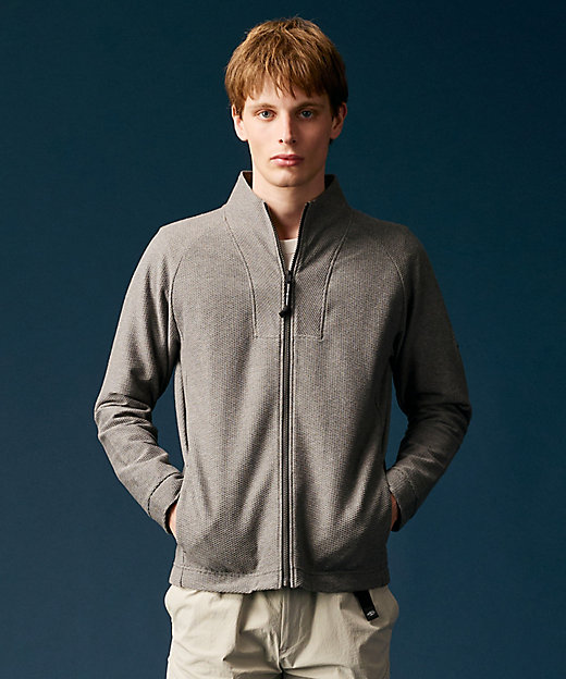 日本製】ダイヤモンドワッフル アウトドア トラックジャケット