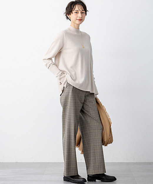 洗える】ピュアカシミヤ フレア ニット（KRWOGW0453） | 23