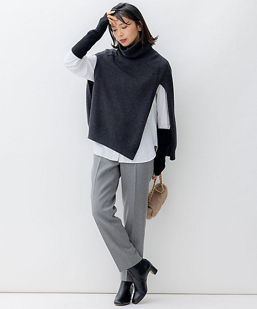 洗える】ニット ポンチョ（KRWOSW0462） | 23区 (Women