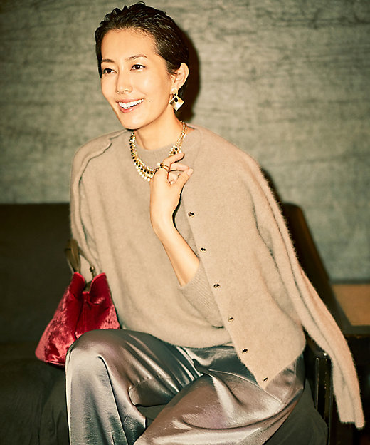 SHIHOさん着用】ヘアリーフォックスプルオーバー ニット