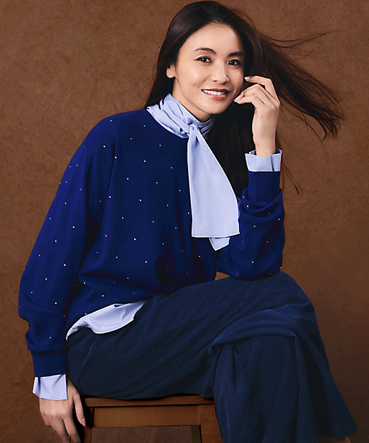 WEB＆一部店舗限定カラーあり／滝沢眞規子さん着用】クリスタル