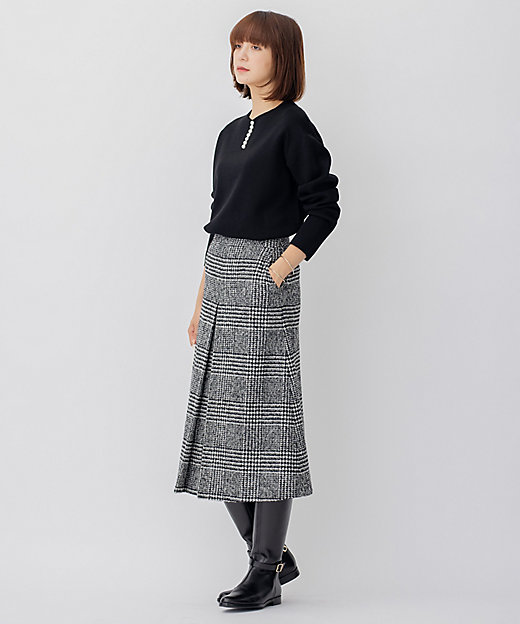 ウールブレンド ラインパール プルオーバー（KRWWNZ0651