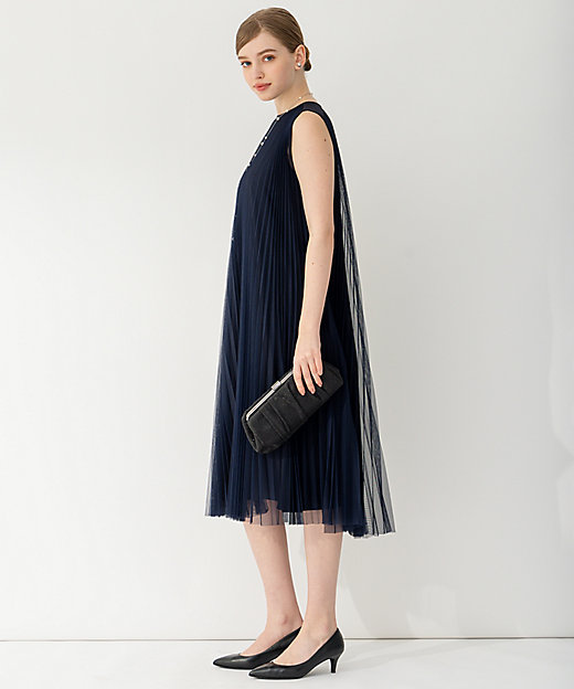 APPLAUDIR】チュールプリーツ ドレス（OPA2CM0744