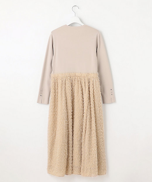 滝沢眞規子さん着用／一部店舗限定／洗える】ニットコンビジャカード