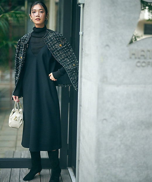 ウールミルドジャージー ジャンパースカート（OPWSSW0431