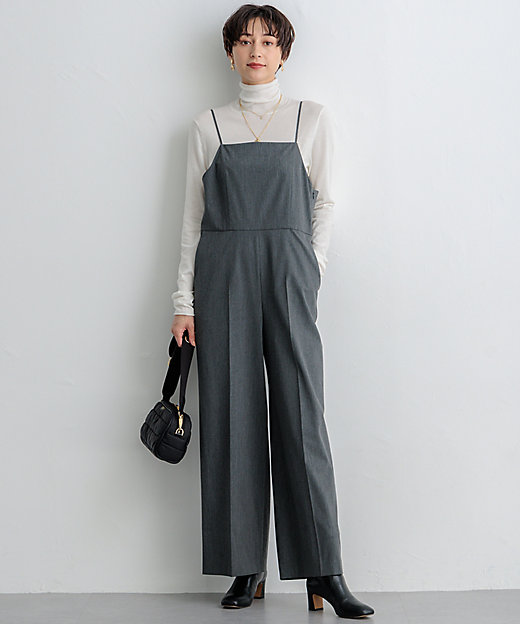 洗える】ドライ2WAYストレッチ サロペット（OPWWCA0223