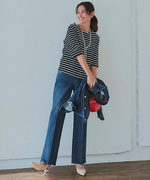 RED CARD TOKYO×23区】デニム フレアパンツ