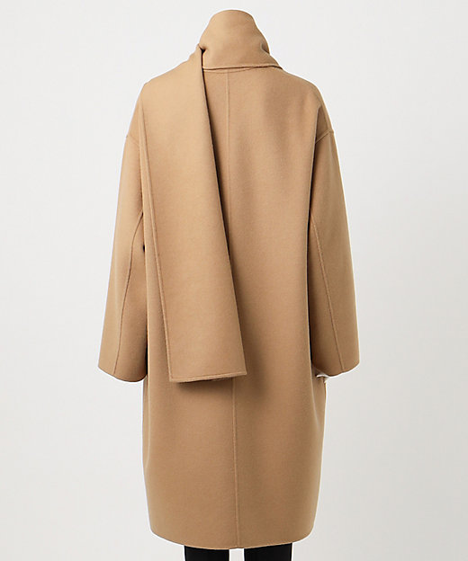 エステータ】ウールリバー ストールデザイン コート