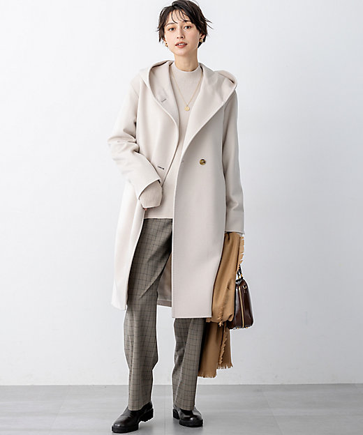 ウールカシミヤビーバー フーデット コート（SCWOGW0853