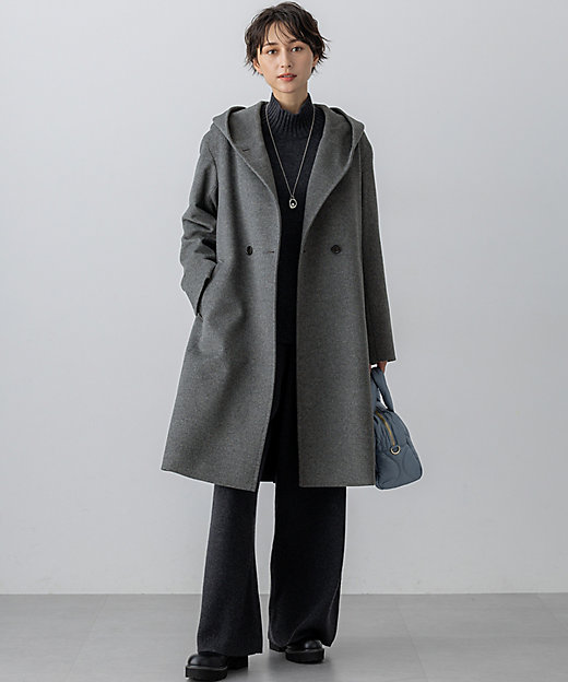 ウールカシミヤビーバー フーデット コート（SCWWGW0853