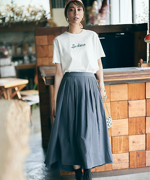 洗える】ライトメモリーウェザー フレアスカート