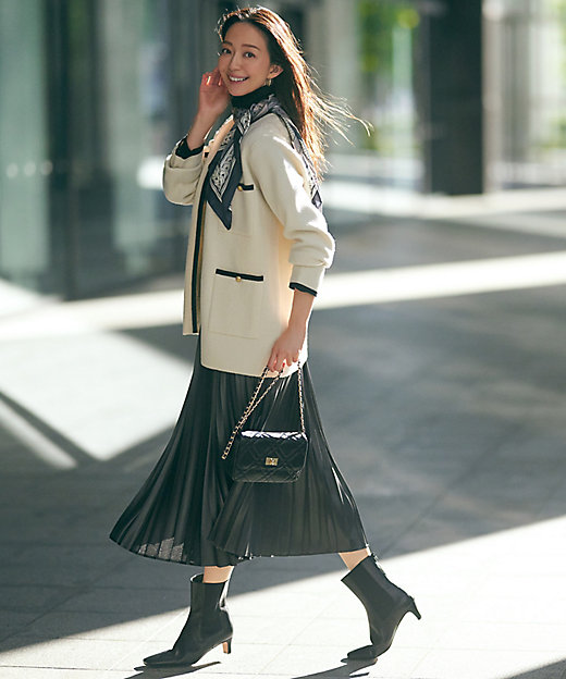 洗える】レザーライク プリーツスカート（SKWOSW0311） | 23