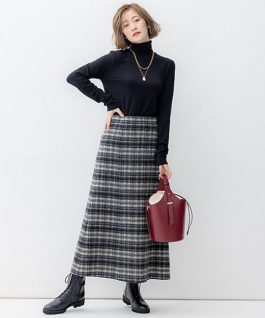 シャギーチェック スカート（SKWOSW0415） | 23区 (Women