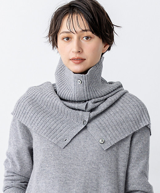見上愛さん着用／洗える】ピュアカシミヤ 2WAY スヌード