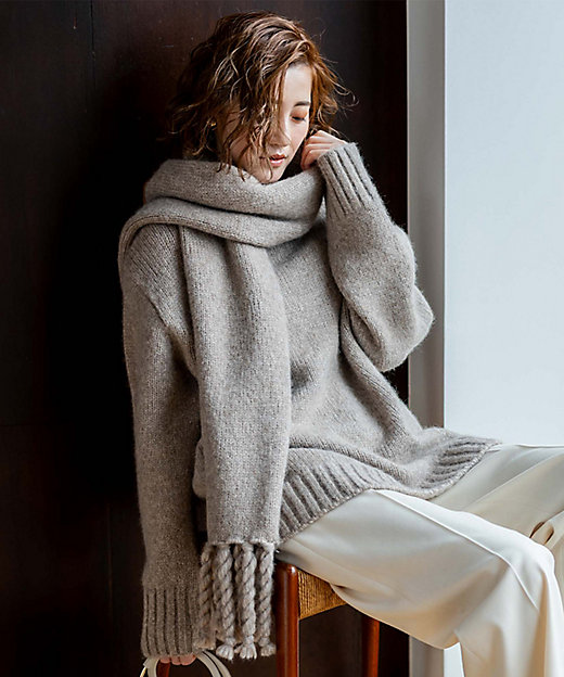 ベビーアルパカ マフラー（ZZ3DSW0559） | 23区 (Women